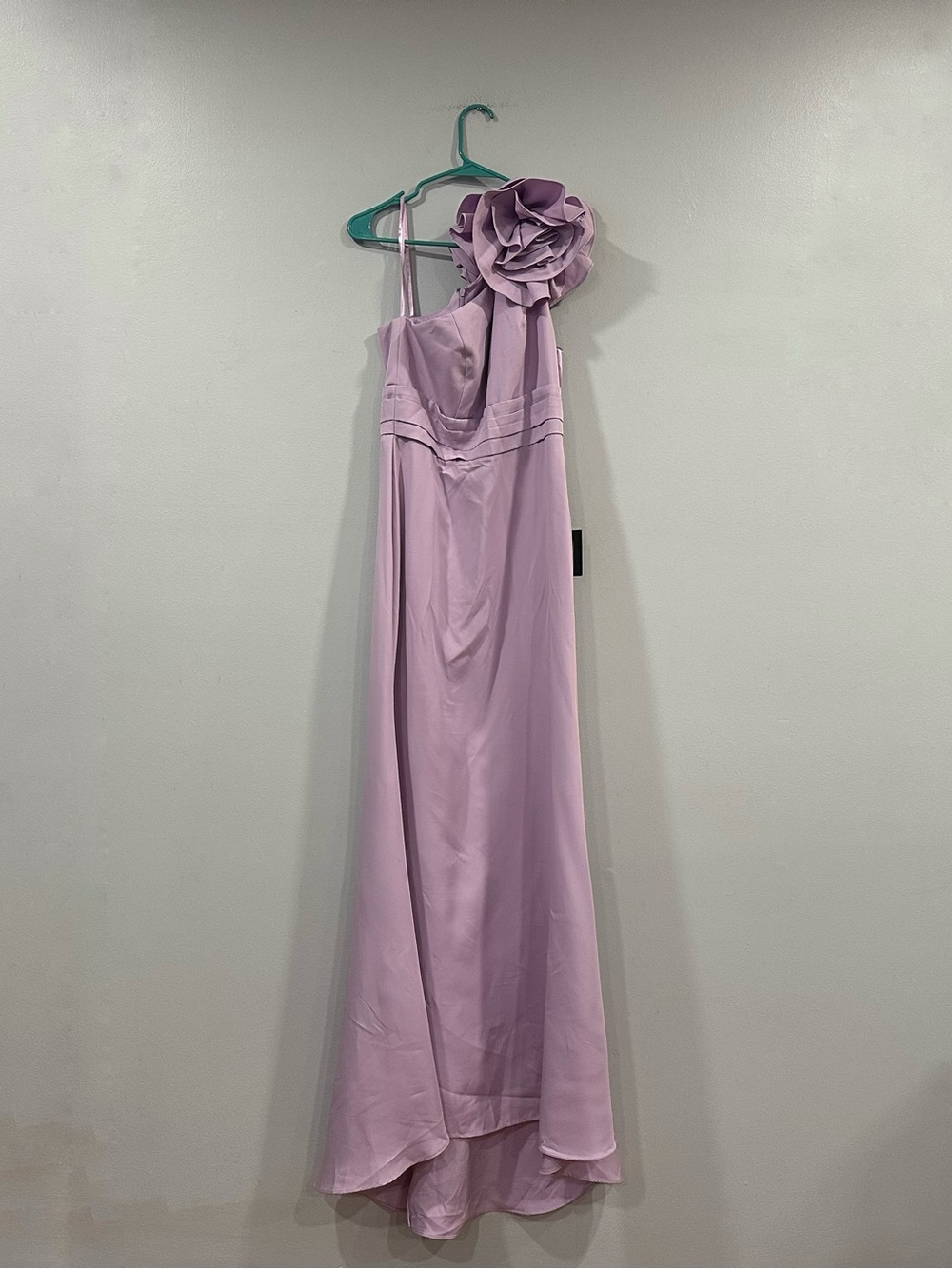 Mac Duggal 49966 Purple One Shoulder Gown With 3D Flower sz 8